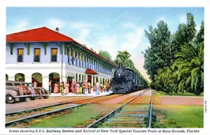 Boca Grande RR Station Postcard
