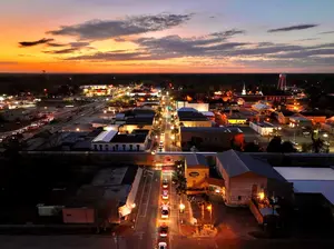 Starke Call Street at Night