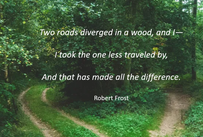 Robert Frost Fork in the Road