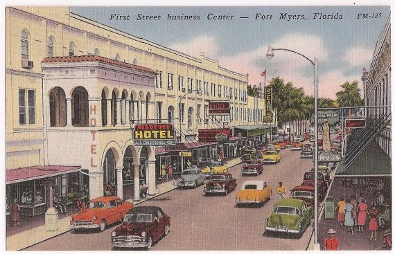 Fort Myers Downtown Postcard