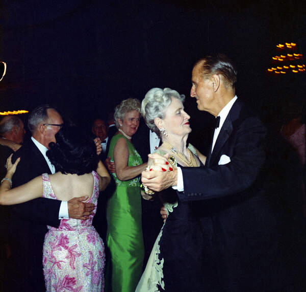Mrs. Marjorie Merriweather Post Dancing With Col Serge Obolensky
The Breakers, Red Cross Ball, 1972, Florida Memory