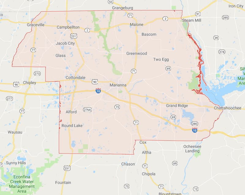 Florida County Boundary and Road Maps for all 67 Counties