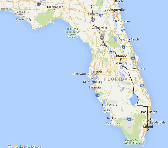 Florida Road Trips On The North-South Highways