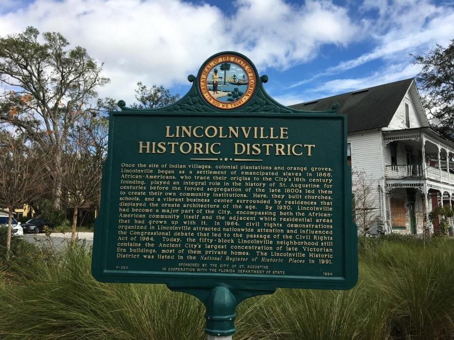 African American Lincolnville Plaque