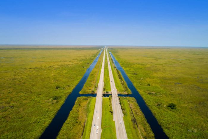 Alligator Alley Aerial View Alligator Alley Aerial View