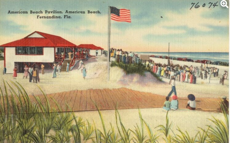 American Beach Postcard American Beach Postcard