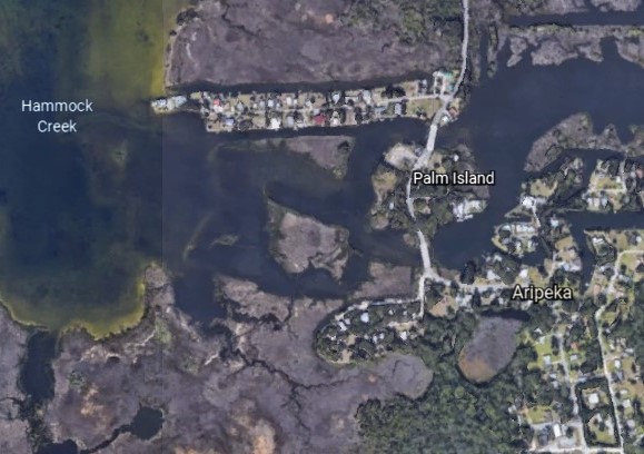 Google Earth View of Aripeka, Florida