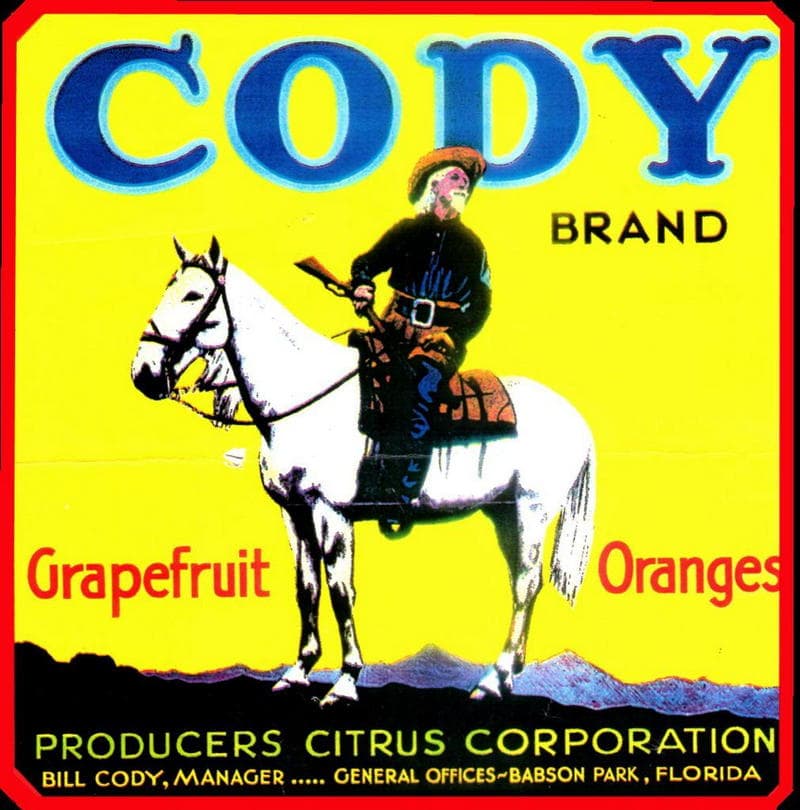 Babson Park Vintage Citrus Label