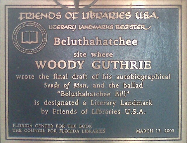 Beluthahatchee Park Building Woody Marker