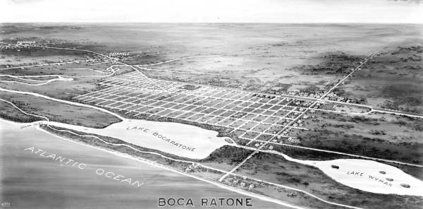 Early View of Boca Raton, Florida Memory