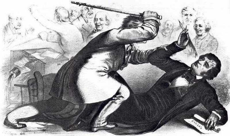 Preston Brooks Caning Sumner