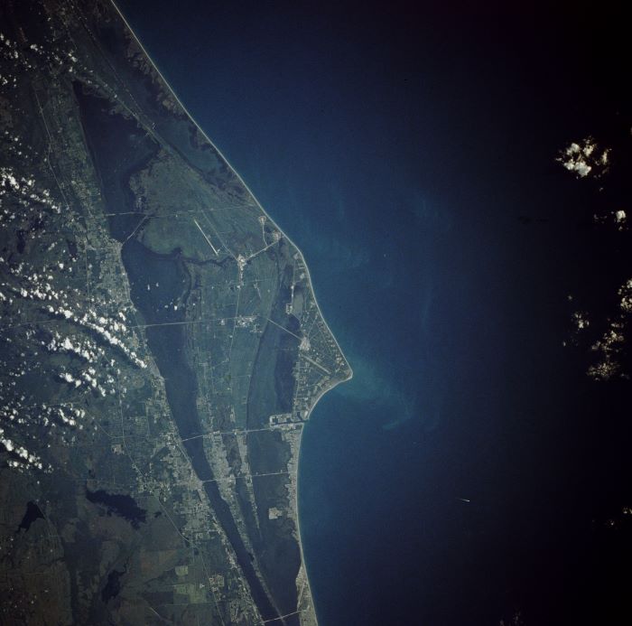 Cape Canaveral NASA Aerial Photograph 1991