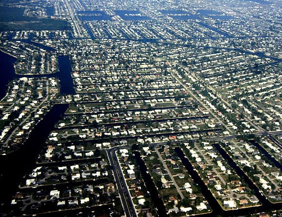 Cape Coral Florida Aerial View