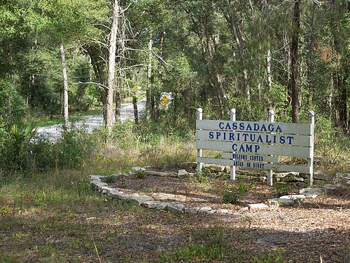 Welcome Sign at Cassadaga Spiritualist Camp