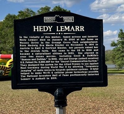 Casselberry Hedy Lemarr Marker