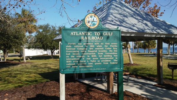 Historical Marker About Florida's First Railroad