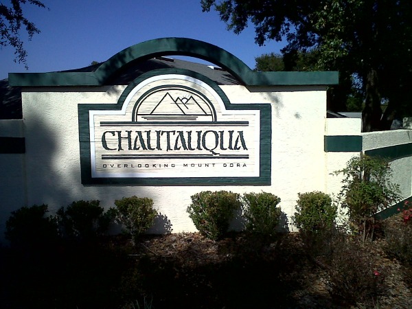 Entrance to Chautauqua Overlooking Mount Dora