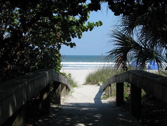 Walkway to Beach at Cherie Down Park in Cape Canaveral