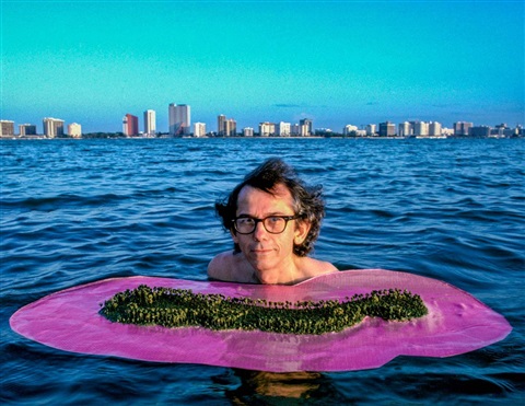Christo Floating His Idea