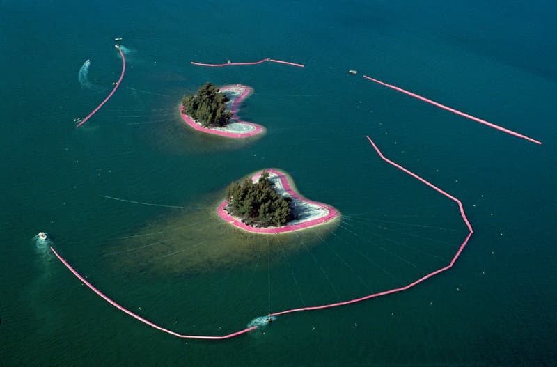 Christo Surrounded Islands Under Construction