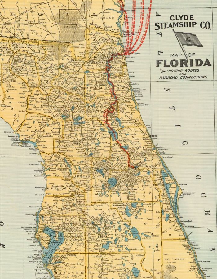 Clyde Steamship Map 1903