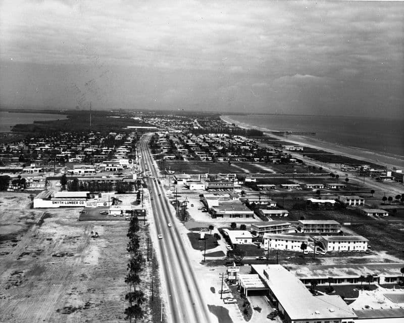 Cocoa Beach, Florida. Then and Now
