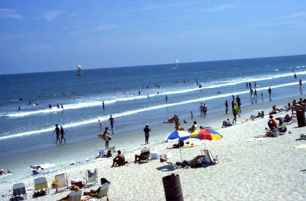 Bathers at Cocoa Beach