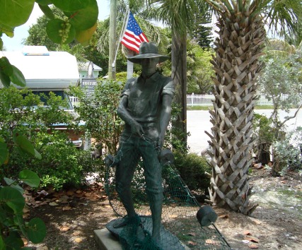 Cortez Florida Fisherman Statue