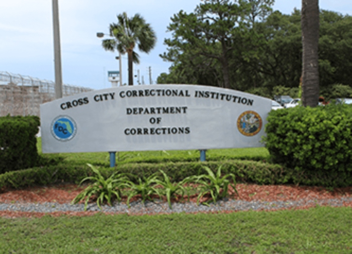 Cross City Correctional Sign