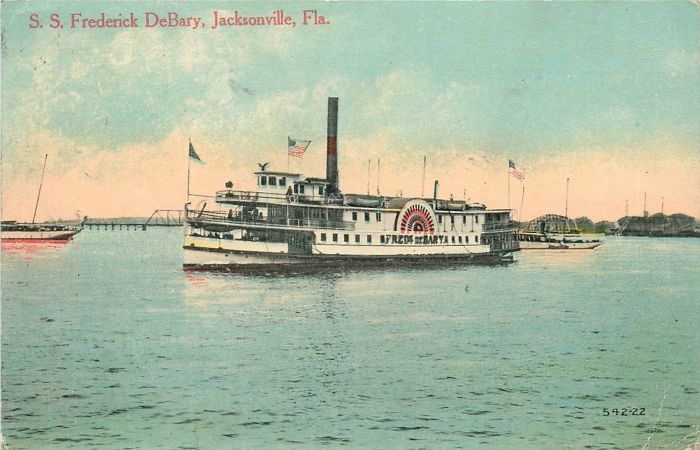 DeBary Steamer Postcard