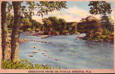 Vintage Postcard DeFuniak Springs, Florida