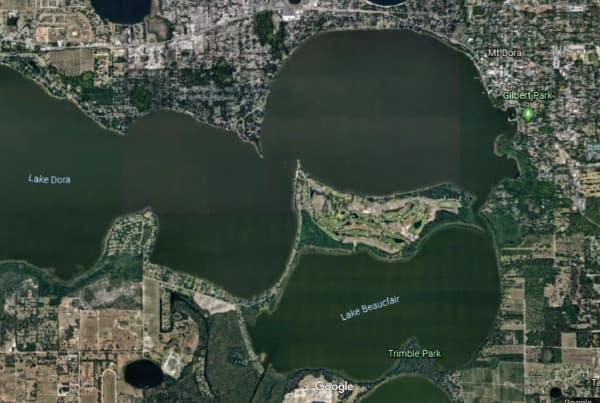 Google Earth View of Deer Island
