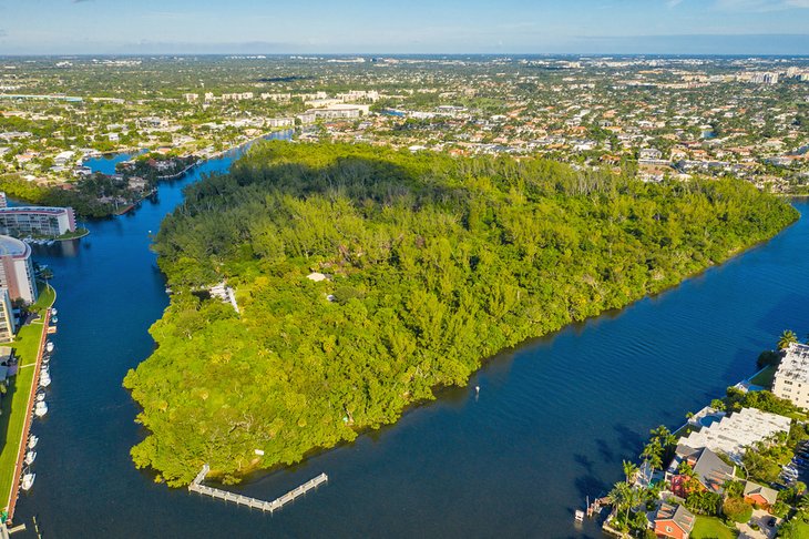 Aerial View To Northwest of Deerfield Island Park