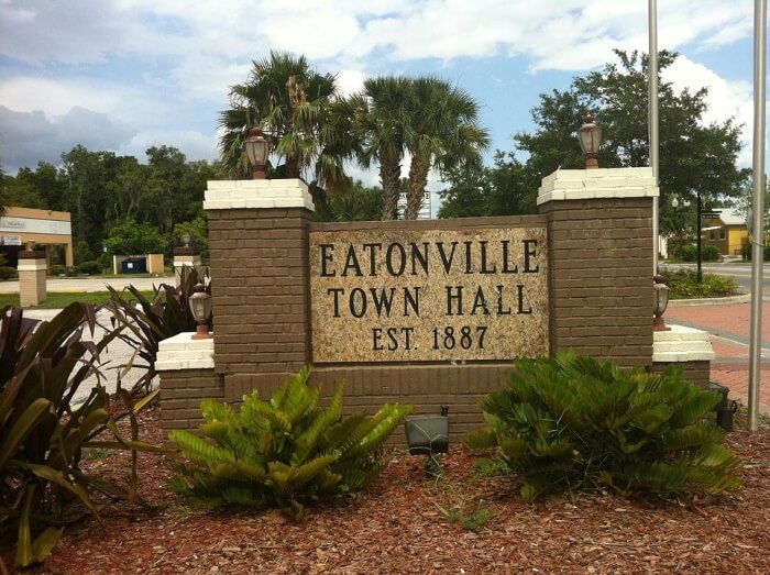 Eatonville Town Hall Sign