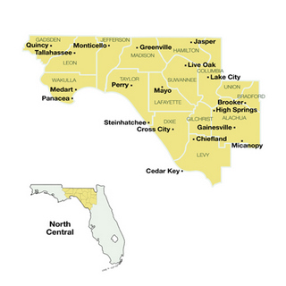 Map Of Northern Florida Cities - Corny Doralia