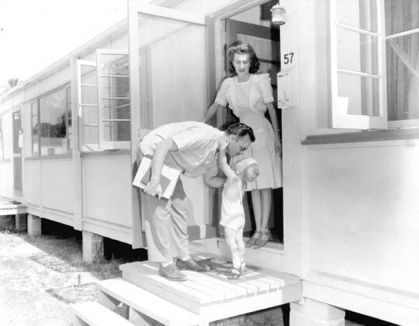 Flavet Family at Door Flavet Family at Door