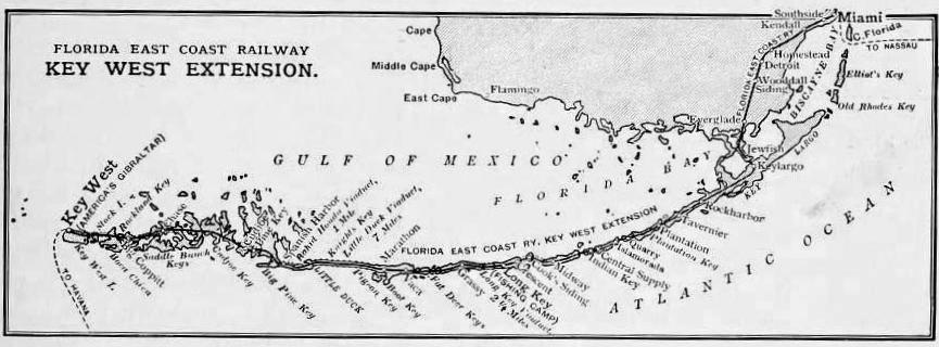Florida East Coast Railway 1915 Key West Extension