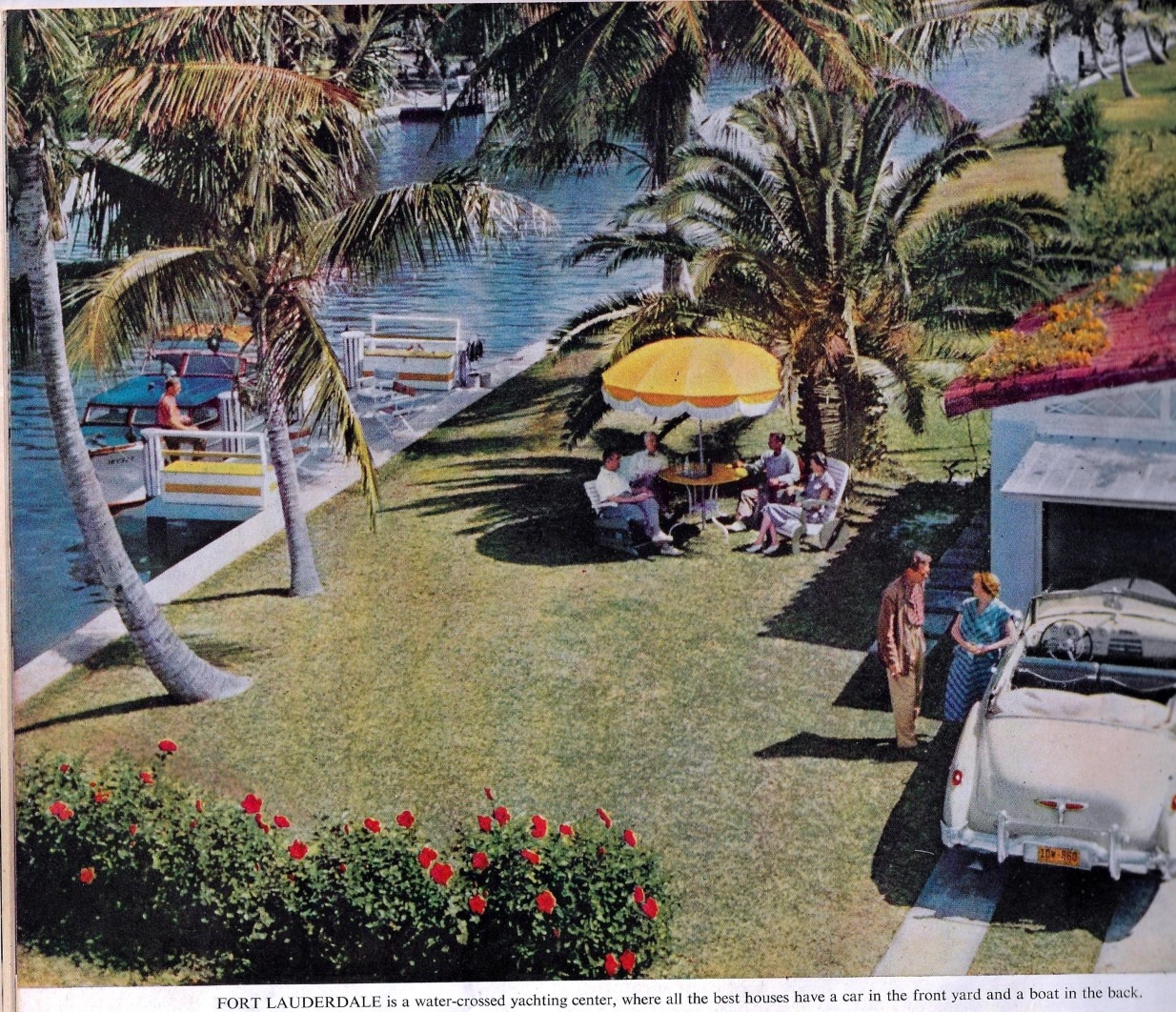 Fort Lauderdale Vintage Postcard 1948