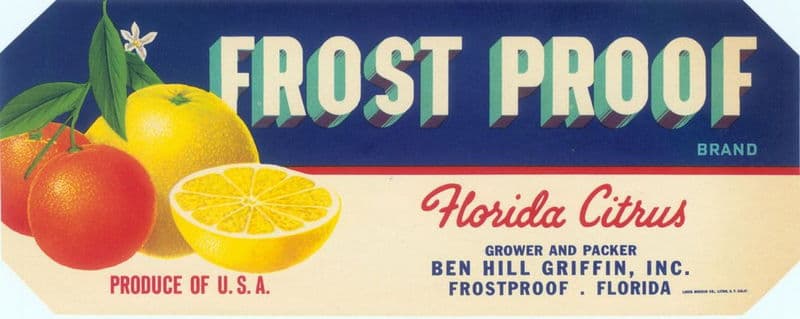 Florida Citrus Label
