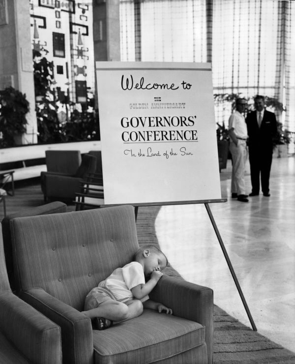 Excited Boy at Governors Conference, Miami Beach