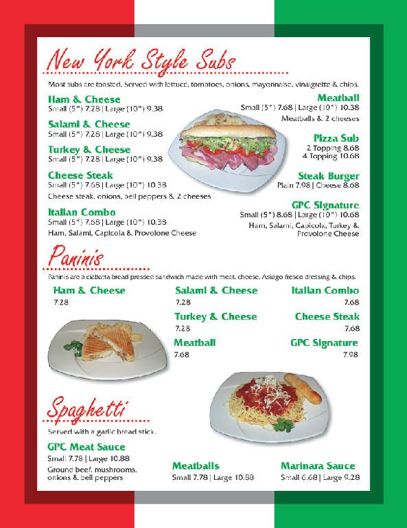 Great Pizza Co Menu 3 Great Pizza Co Menu 3