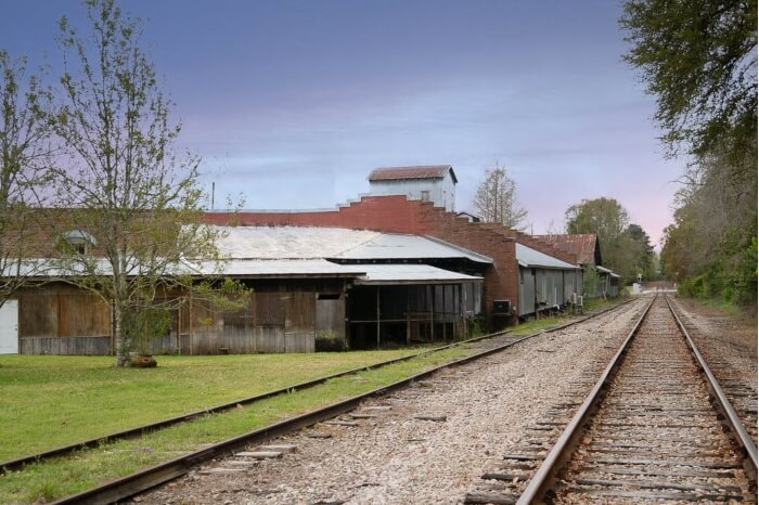 Havana Railroad Tracks and Buildings