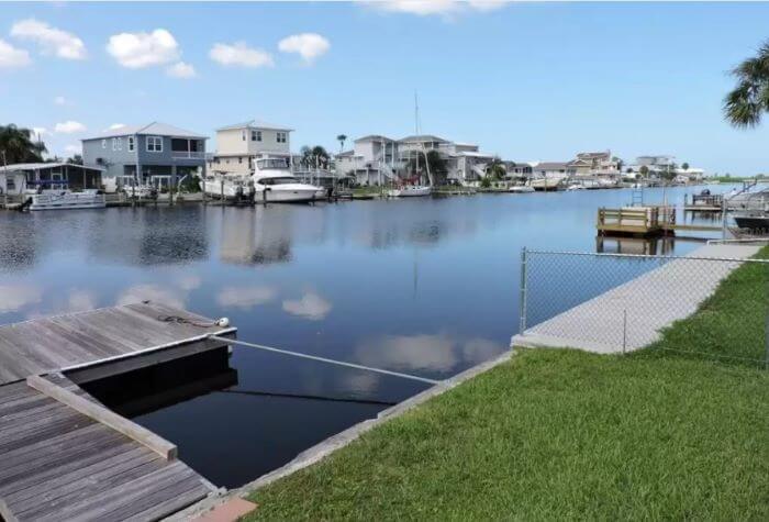 Typical Hernando Beach Canal