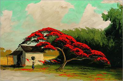 Highwaymen Painting, Artist Unknown