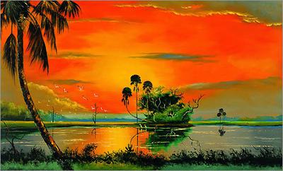 Highwaymen Painting, Artist Unknown