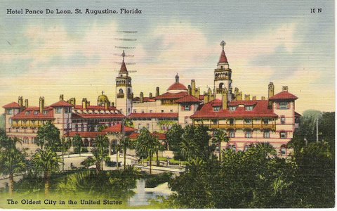 Hotel Ponce de Leon Color Postcard Hotel Ponce de Leon Color Postcard