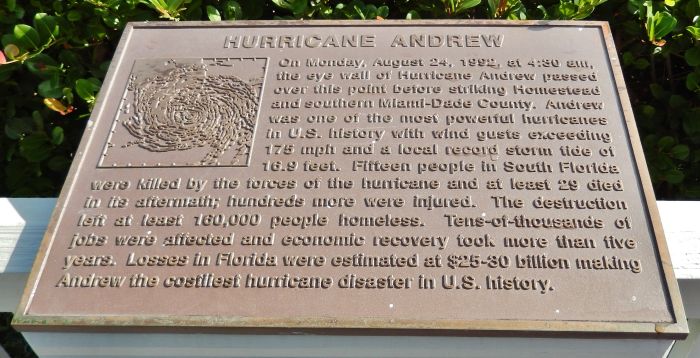 Hurricane Andrew Marker