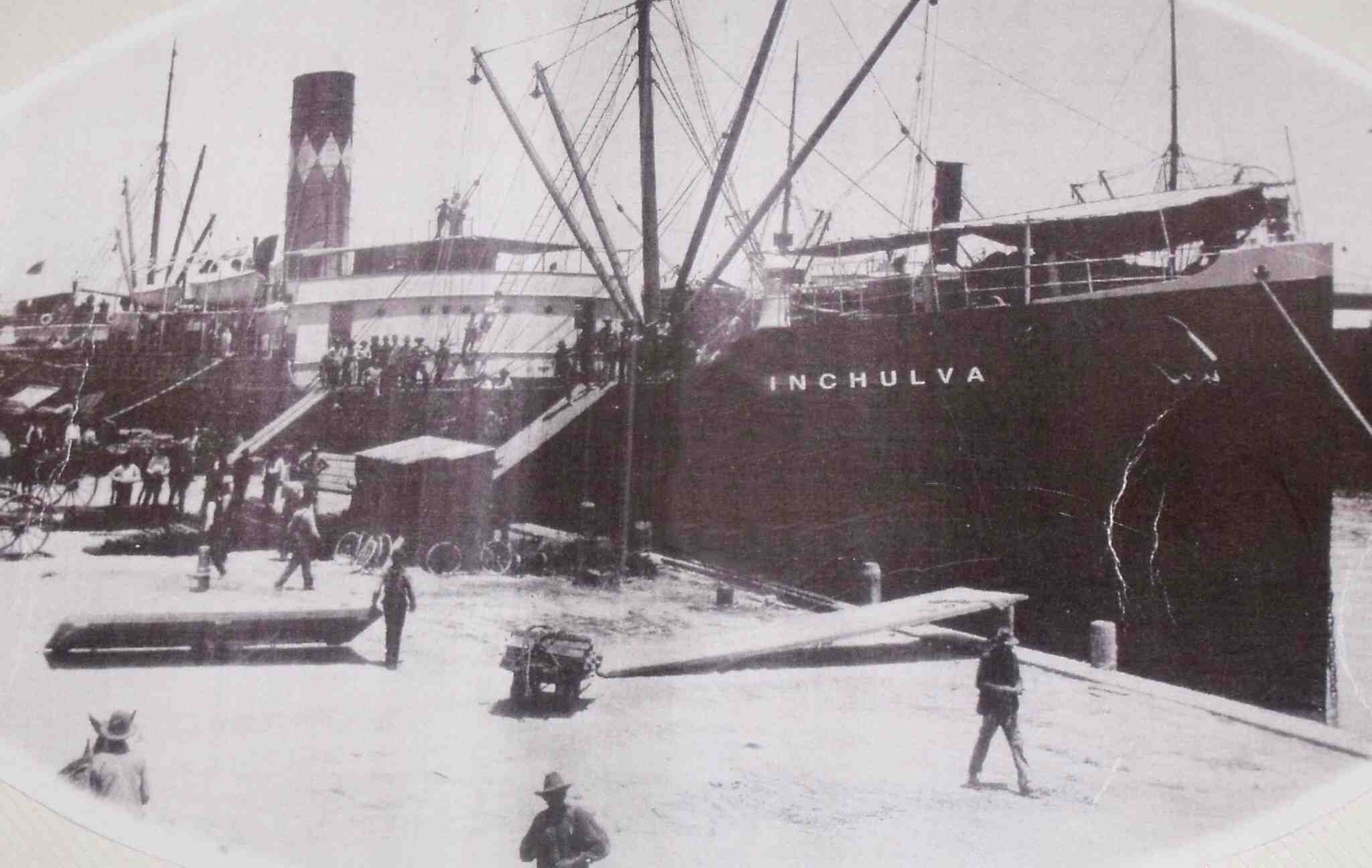 The SS Inchulva steamship in its prime