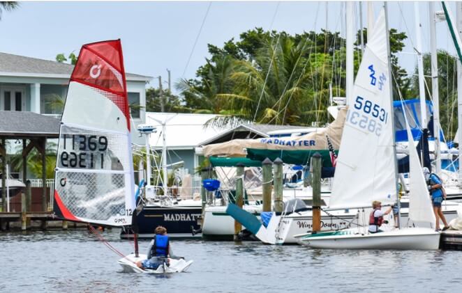 Sailboats on Indian Harbour Beach Waterway