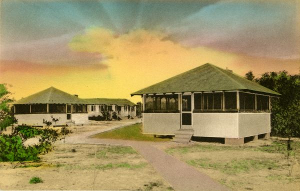 1900s postcard of Keewaydin Club